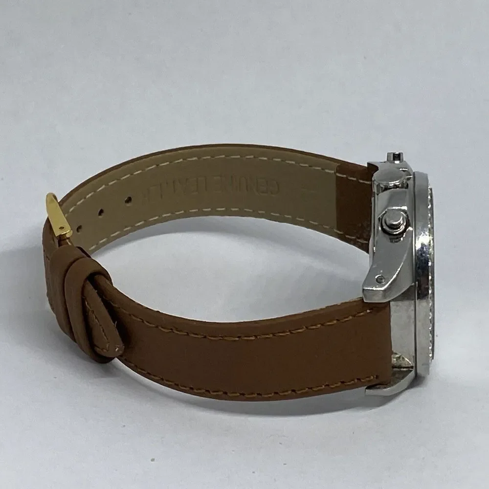 Fossil ES2681 Women's Brown Leather Analog Silver Dial Quartz Wrist Watch HK996